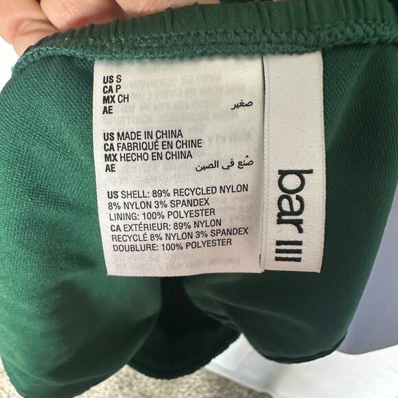 NWT Bar III Pucker Up Textured Crisscross Tankini Bikini Set Fiji Foliage–Size S - Picture 8 of 11